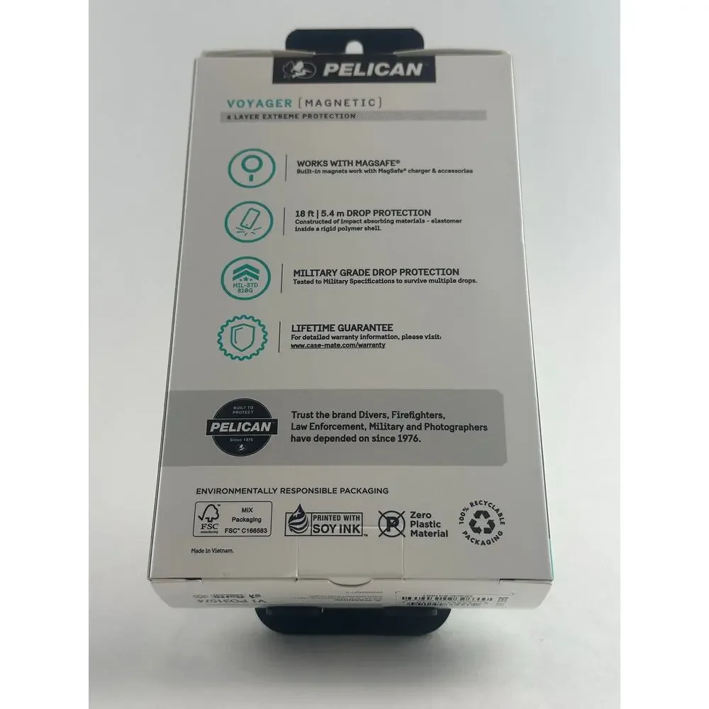 Pelican Voyager Magnetic iPhone 16 Plus Ultra Clear MagSafe Case NWT
